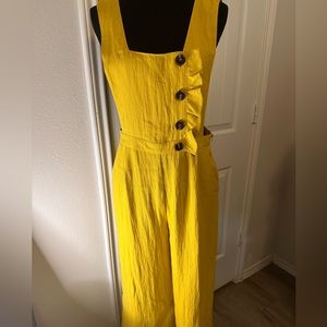 INTHEBEGINNING NWOT Mustard Yellow Jumpsuit